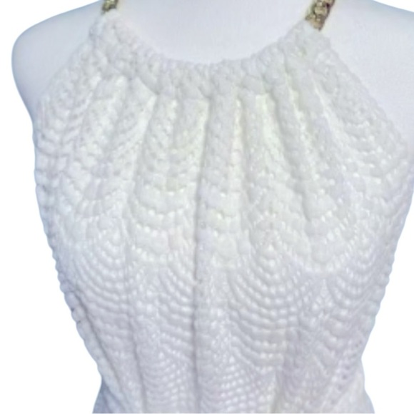 LILLY PULITZER White Lace Midi Dress M | Bridal Shower Rehearsal Dinner NWT - Picture 7 of 12